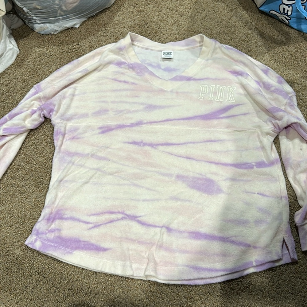 Long sleeve, Terry cloth, PINK T-shirt